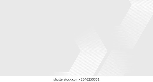 Hexágono branco onda cinza luz tecnologia textura fundo. ilustração vetorial eps10