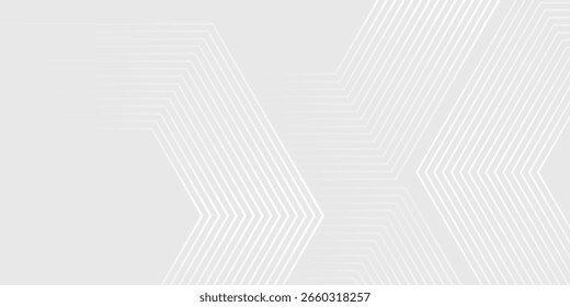 Sechseck weiß grau Welle Licht Technologie Textur Hintergrund. Abstrakt Big Data digitales Konzept einfache Kunst moderne abstrakt. Vektorgrafik