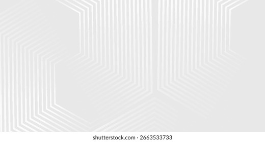 Hexágono branco onda cinza luz tecnologia textura fundo. Abstrato conceito digital big data arte simples moderno abstrato