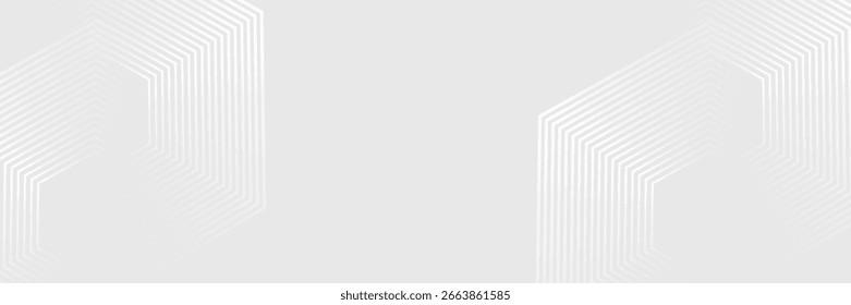 Fondo de textura de tecnología de luz de onda gris blanco hexagonal. Abstractas concepto digital de big data arte simple abstracto moderno