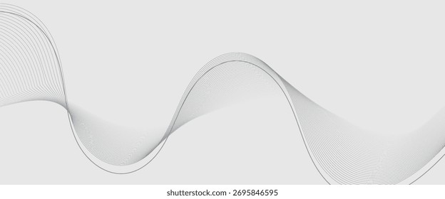 Hexagon white gray wave light technology texture background. Abstract big data digital concept simple art modern abstract. Simple poster design, website, cover, brhouce, eps10