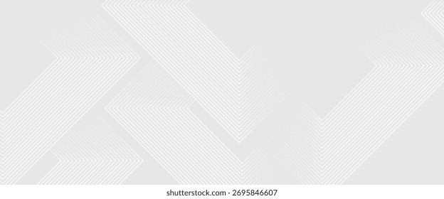 Hexagon white gray wave light technology texture background. Abstract big data digital concept simple art modern abstract. Modern trendy design,