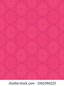 Hexagon with white stripe pattern on pink background