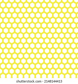 hexagon yellow honeycomb vector background