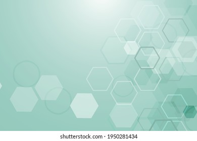 Hexagonal abstract background. Big Data Visualization. Global network connection. Medical, technology, science background. Vector illustration.