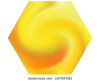 Hexagonal abstract background. Creative backdrop in style of 90th, 80th, 70h. Trendy soft color pastel. Yellow smooth elegant colored, and easy editable modern gradient template.