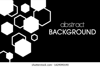 hexagonal abstract background vector minimalist