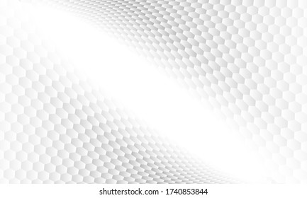 Hexagonal Abstract Backround With Copyspace. Vector Illustration