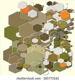 hexagonal abstract design