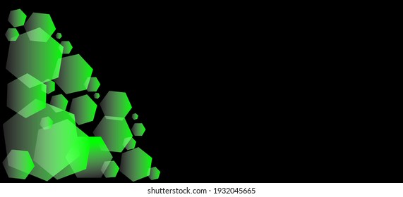Hexagonal Abstract Design. Simple banner with pattern. Use for id card, card name, banner, background.flyer, layout, presentation, greeting card, cover, etc.