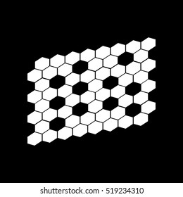 hexagonal abstract icons vector