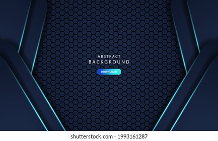 Fondo de metal abstracto exagerado con efecto azul claro