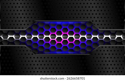 Hexagonal abstract metal background with light,
Hexagonal abstract technology background. electric glow hexagonal background. vector illustration.