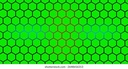 Hexagonal Abstract Technology Background. Hexagons Pattern for Hi-Tech Communication Design. Hi-tech Cyber Hexagon Sci-Fi Game Banner Grid. Nano Shield Pattern. Vector Illustration