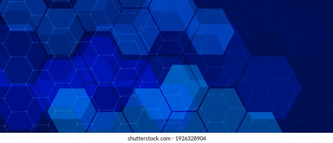 hexagonal abstract technology background. Vector Illustration