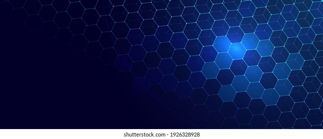 fondo de tecnología abstracta hexagonal. Ilustración vectorial