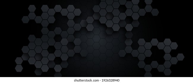 hexagonal abstract technology background. Vector Illustration