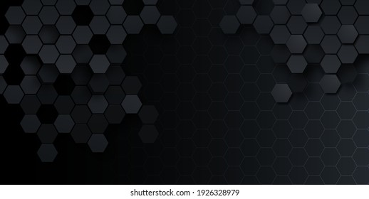 hexagonal abstract technology background. Vector Illustration