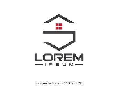 hexagonal architecture logo letter s