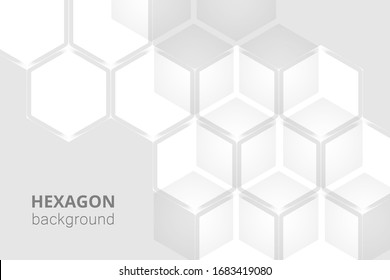 Hexagonal background for digital technology, medicine, science, research and healthcare. High tech background design. The concept of chemical engineering, genetic research, innovative technologies.