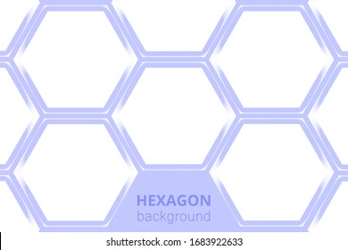 Hexagonal background for digital technology, medicine, science, research and healthcare. High tech abstract background with honeycomb elements.