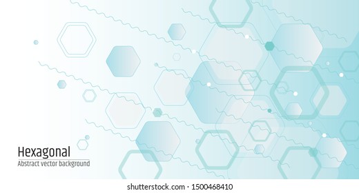 hexagonal background with flat color