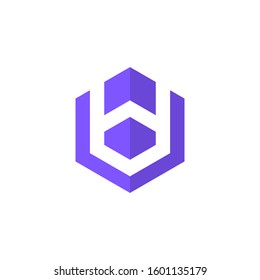 Hexagonal best logo vector illustration