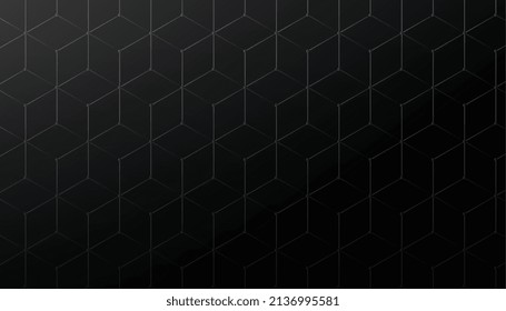 hexagonal black background modern design