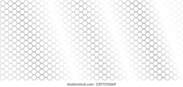 hexagonal black glossy metal grid background