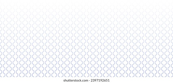 sechseckiger, blauer, glänzender Metalnet-Hintergrund