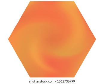 Hexagonal blurred background. Minimal backdrop in style of 90th, 80th, 70h. Trendy soft color polygon. Orange modern abstract cover for your graphic design or creative projects.