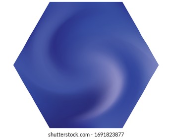 Hexagonal blurred background. Trendy soft color illustration. Isolated backdrop in style of 90th, 80th, 70h. Blue modern abstract cover for your graphic design or creative projects.