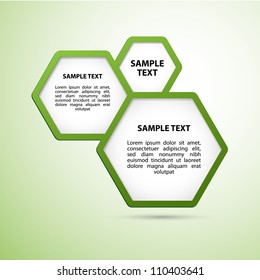 Hexagonal Bubbles for Text