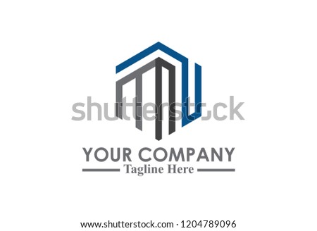 hexagonal building architecture logo