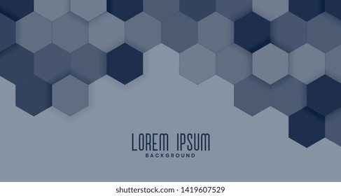 hexagonal business style presentation background