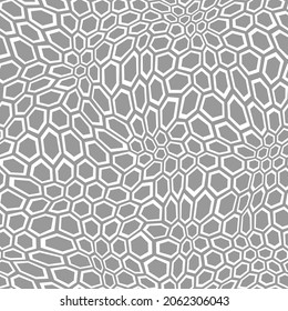 Hexagonal camouflage seamless patern. Abstract modern endless digital contemporary design texture. Military geometric ornament for fabric, fashion and vinyl wrap print. Vector illustration.