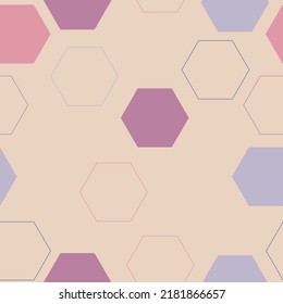 Hexagonal camouflage seamless pattern. Abstract digital geometric military endless camo background texture for fabric and fashion print. Vector illustration. Repeating Pattern Tile Swatch Included.