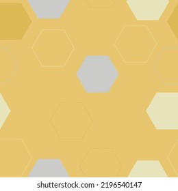 Hexagonal camouflage seamless pattern. Abstract digital geometric military endless camo background texture for fabric and fashion print. Vector illustration. Repeating Pattern Tile Swatch Included.