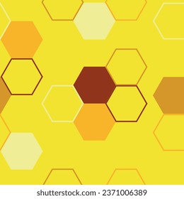 Hexagonal camouflage seamless pattern. Modern hexagon tile abstract background