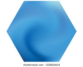 Hexagonal chromatic background. Trendy soft color logo. Popular backdrop in style of 90th, 80th, 70h. Blue effective modern screen design for brochure, calendar, cards or invitation.