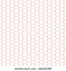Hexagonal with circles grid design,Vector seamless pattern.