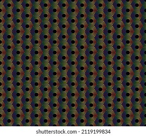 Hexagonal continuous seamless background background. Honeycomb, honeycomb pattern, graphic material