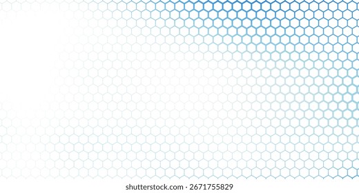 Hexagonal cyberspace green background. Hexagon grid tech pattern.Vector
