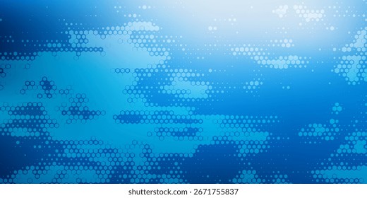 Fondo verde del ciberespacio hexagonal. Patrón de tecnología de rejilla hexagonal. Vector
