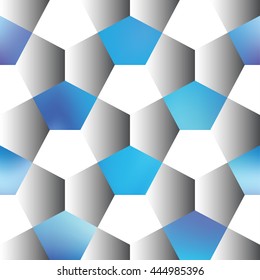 Hexagonal decorative pattern. Wallpaper texture background. Seamless style. Stock vector.