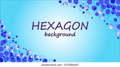 Hexagonal design images with bright backgrounds will be clearly seen for presentations, banners and various advertising purposes