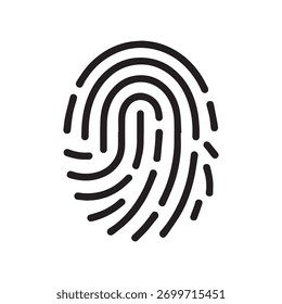 Logotipo de huella digital hexagonal que representa la seguridad y la estructura de la Tecnología
