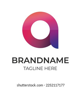 Hexagonal Digital Media Modern Logo Symbol