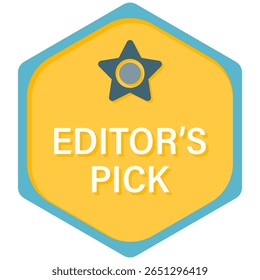 Ilustração do emblema Selecionar do Editor Hexagonal