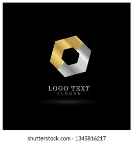 Hexagonal Elegant Logo. Symbol & Icon Vector Template.